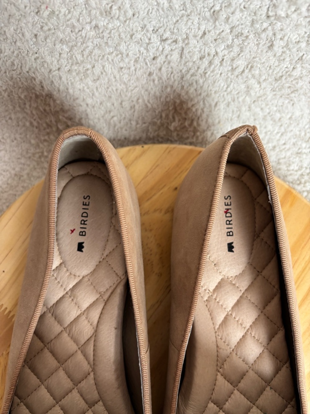 Birdies Shoes Womens 9 Tan The Heron Slip On Leather Pointed Casual Comfort Flat - Picture 3 of 11